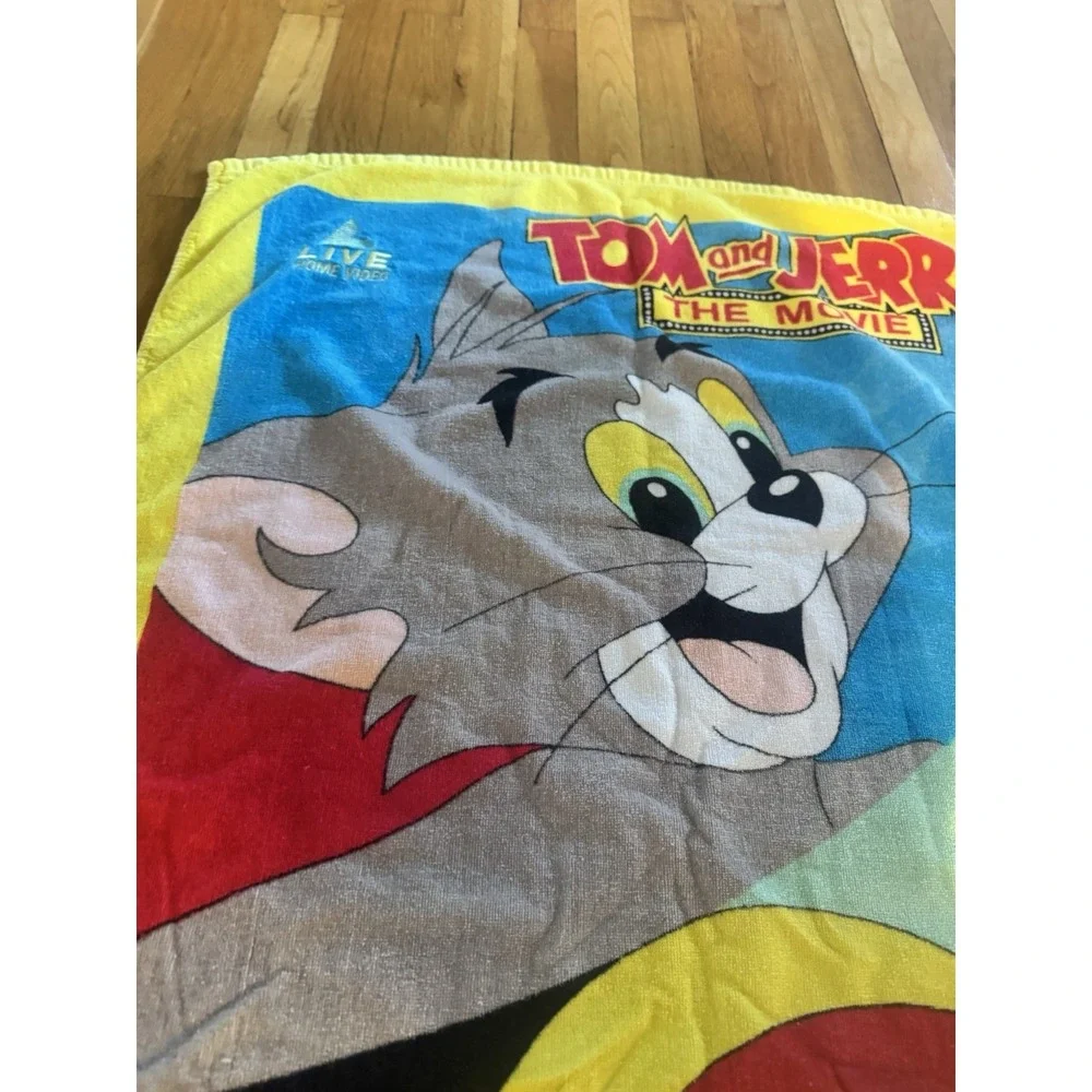 Vintage Tom And Jerry The Movie Promo Beach Pool Towel 1992 Robyn Starling 90s